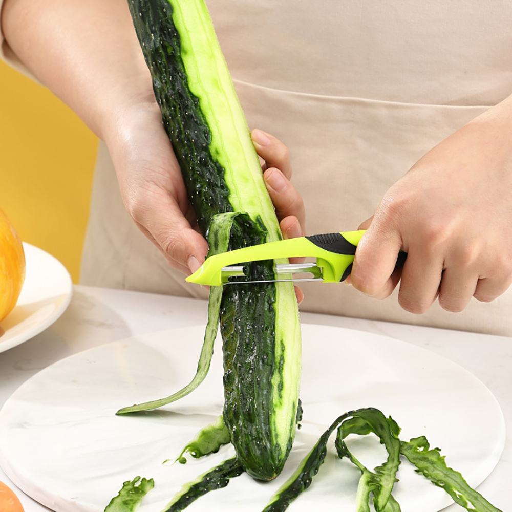 Peeler with Anti Slip Handle, Kitchen Vegetable Tool Accessories for Melon, Potato & Fruit