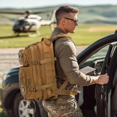Durable 3P Tactical Hiking Backpack, Waterproof Travel & Hunting Storage Bag for Outdoor Enthusiasts