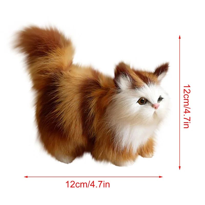 Realistic Plush Cat Toy