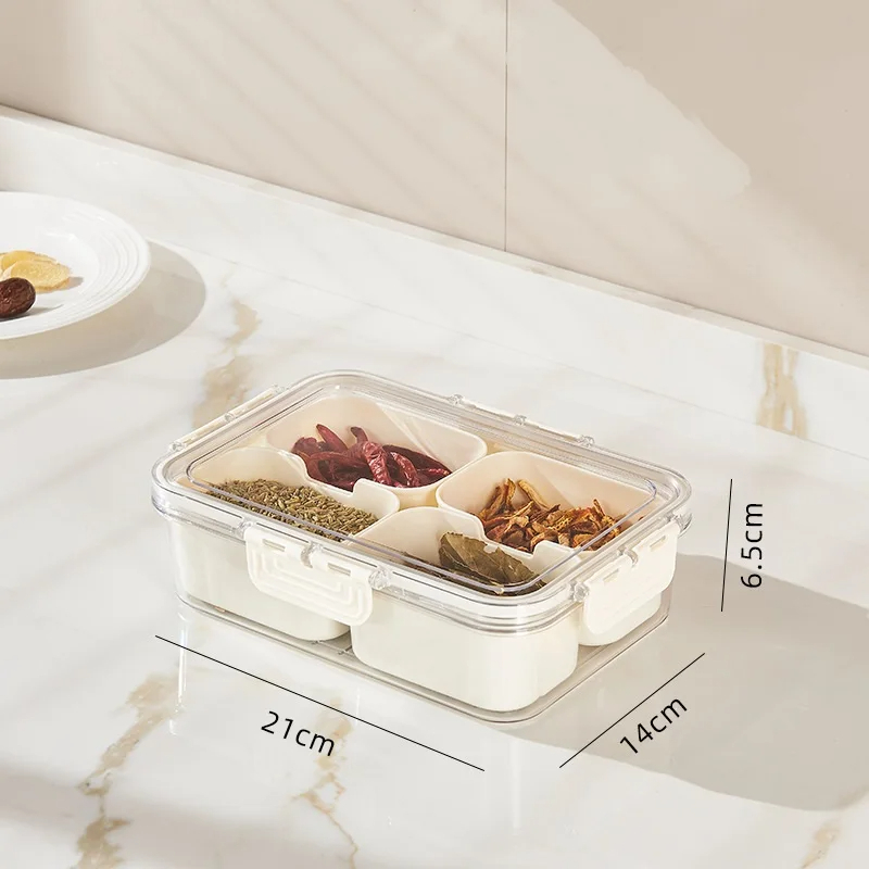 8 Compartments divided serving tray with Handle