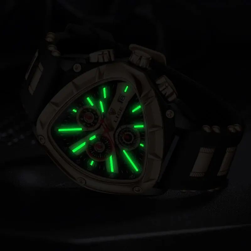 Luxury Waterproof Mens Quartz Watch with Large Dial