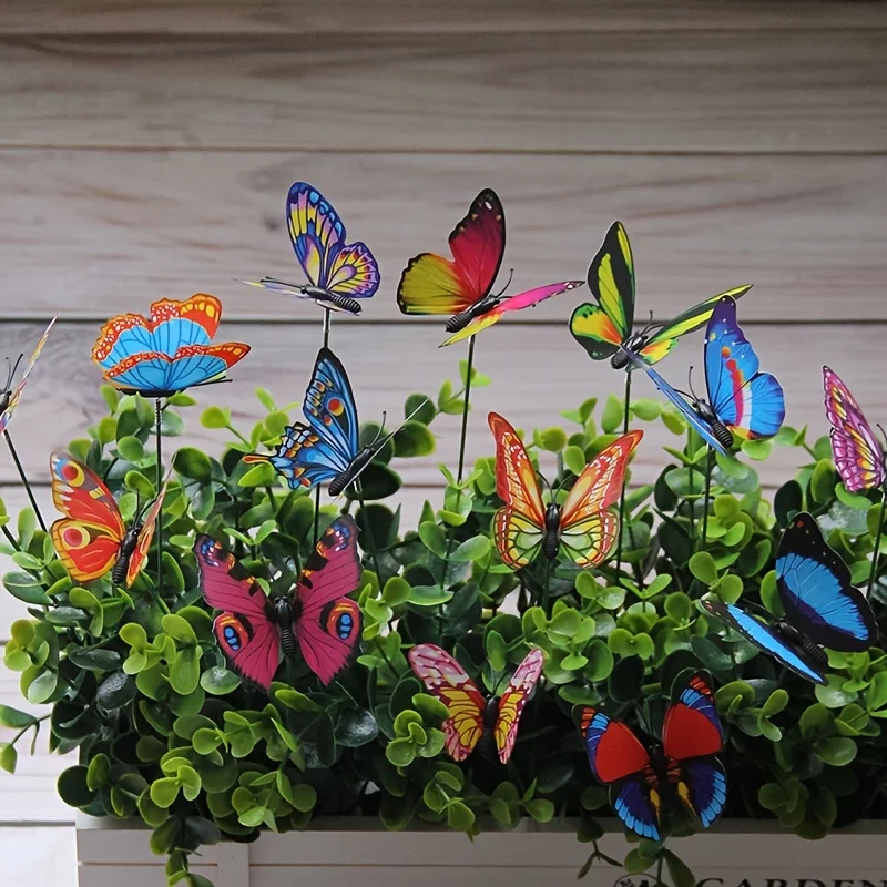 Colorful Butterfly Garden Stakes Acrylic Butterfly Decor