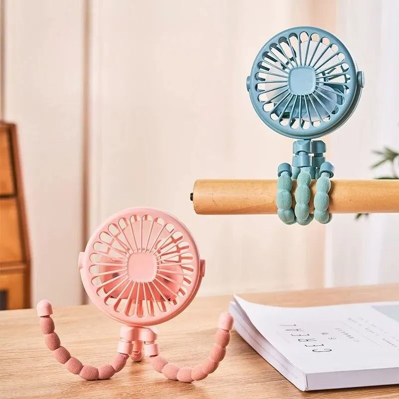 USB Rechargeable Portable Mini Fan for Stroller and Student Use