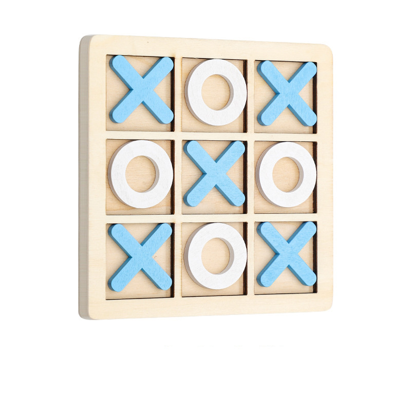 Solid Wooden Tic Tac Toe Game Family Fun & Outdoor Entertainment