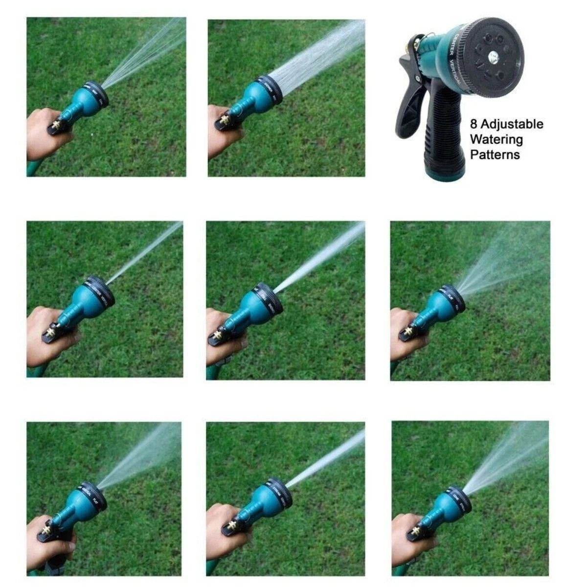 Heavy Duty Garden Hose Nozzle High Pressure Leak Proof Pattern Sprayer