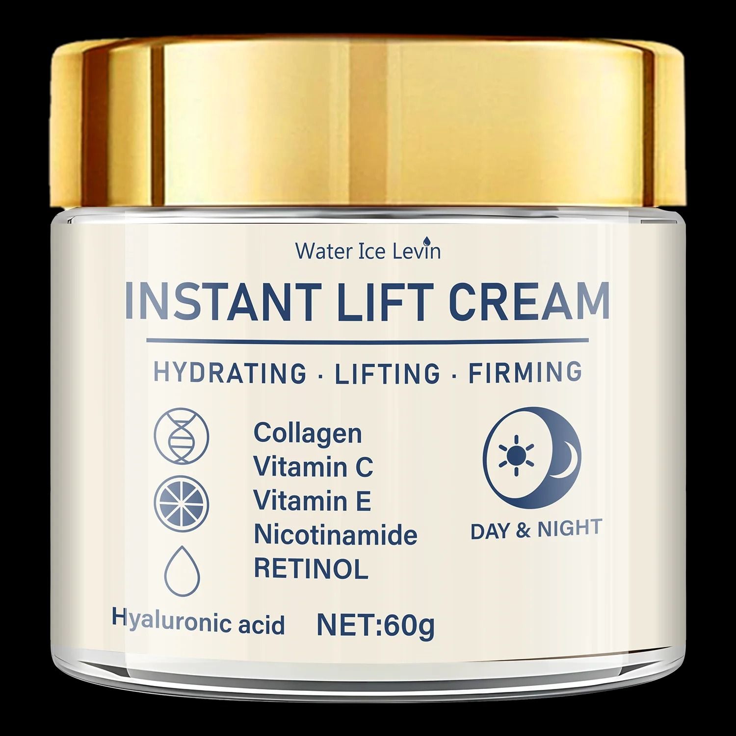 Retinol Hyaluronic Acid Firming Face Cream for Lifting and Deep Hydration