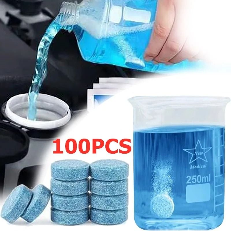 Solid Effervescent Windscreen Cleaner Tablets