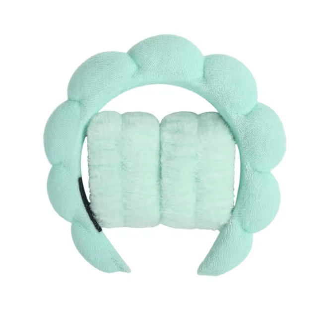 GlowSpa Microfiber Spa Headband And Wrist Wash Set