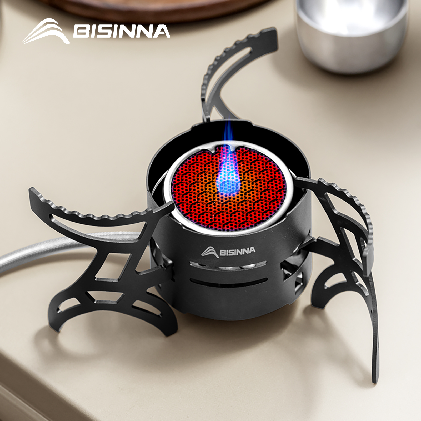 High-Power Infrared Camping Stove Windproof Portable Gas Burner