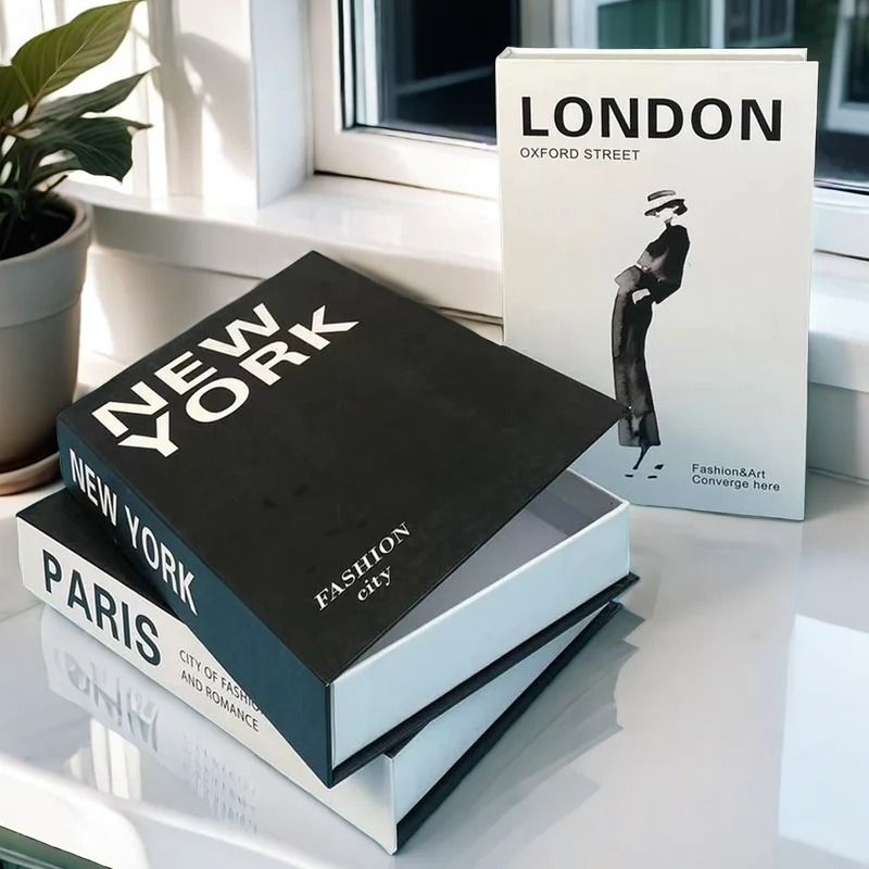 Modern Designer Fake Book Storage Box – High-Definition 