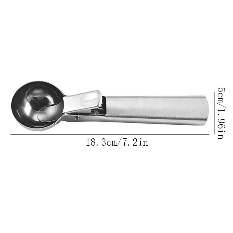 Stainless Steel Ice Cream Scoop Dual Purpose Fruit and Dessert Scooper