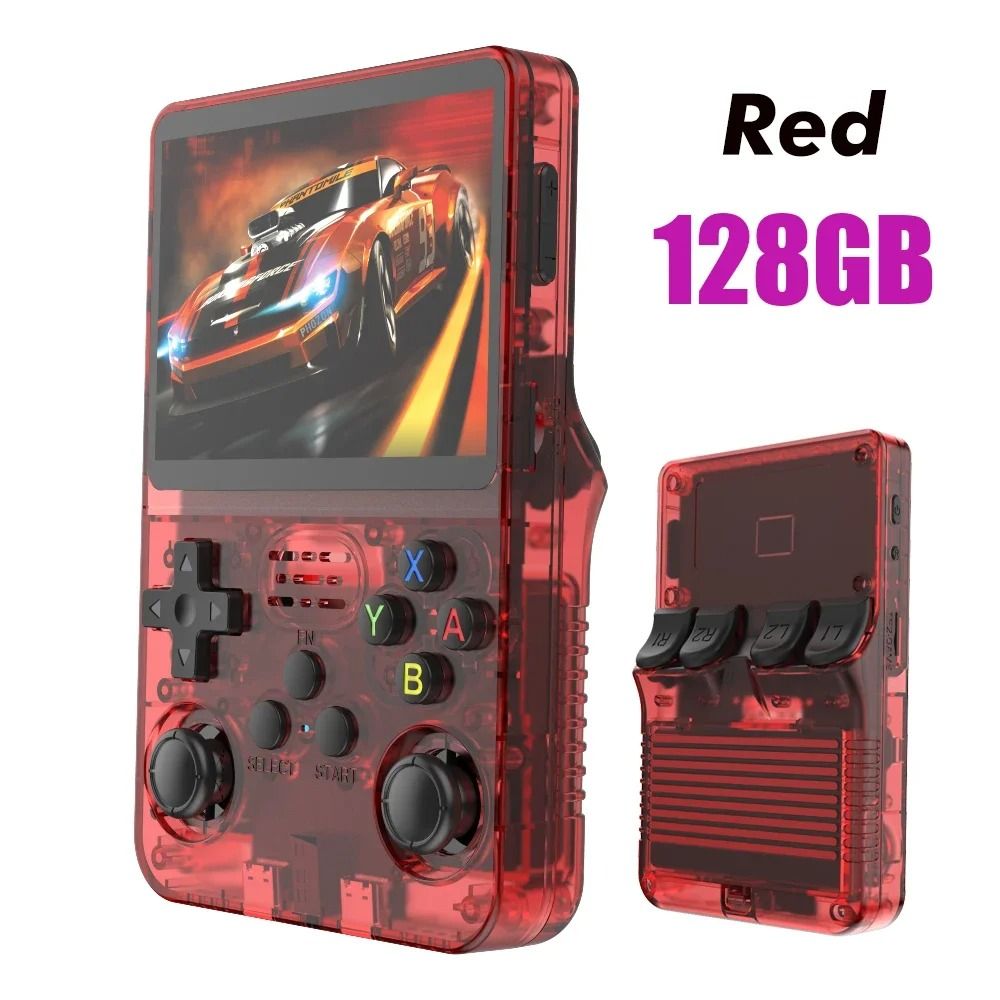 R36S Retro Handheld Game Console Open Source Linux 3.5 Inch IPS Screen 64GB 128GB