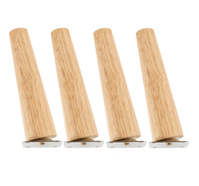Solid Wood Furniture Legs Replacement Feet Set of 4