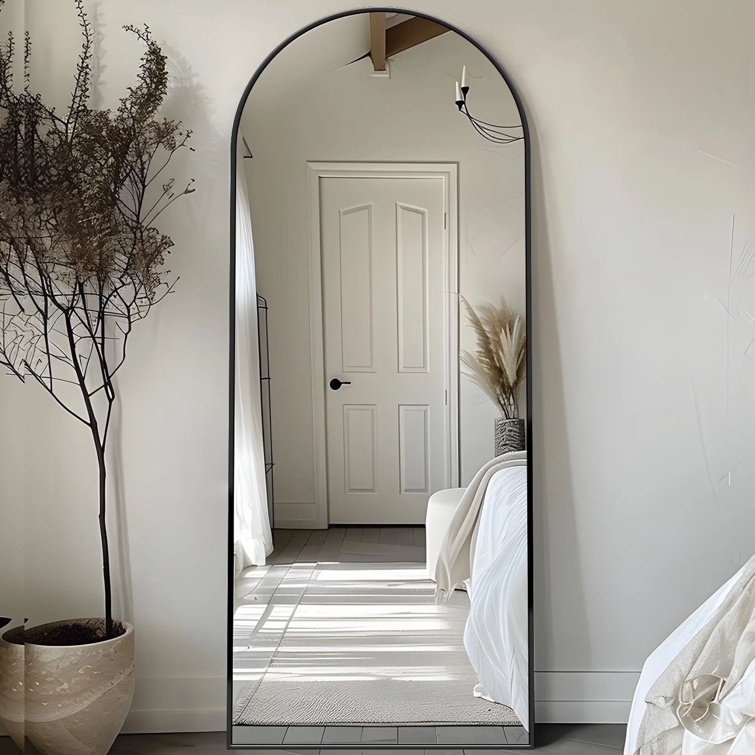 Full Length Floor Mirror with Stand