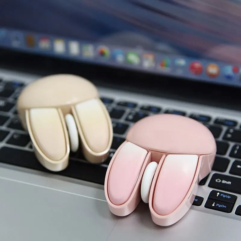 Cute Rabbit Silent Wireless Mini Mouse