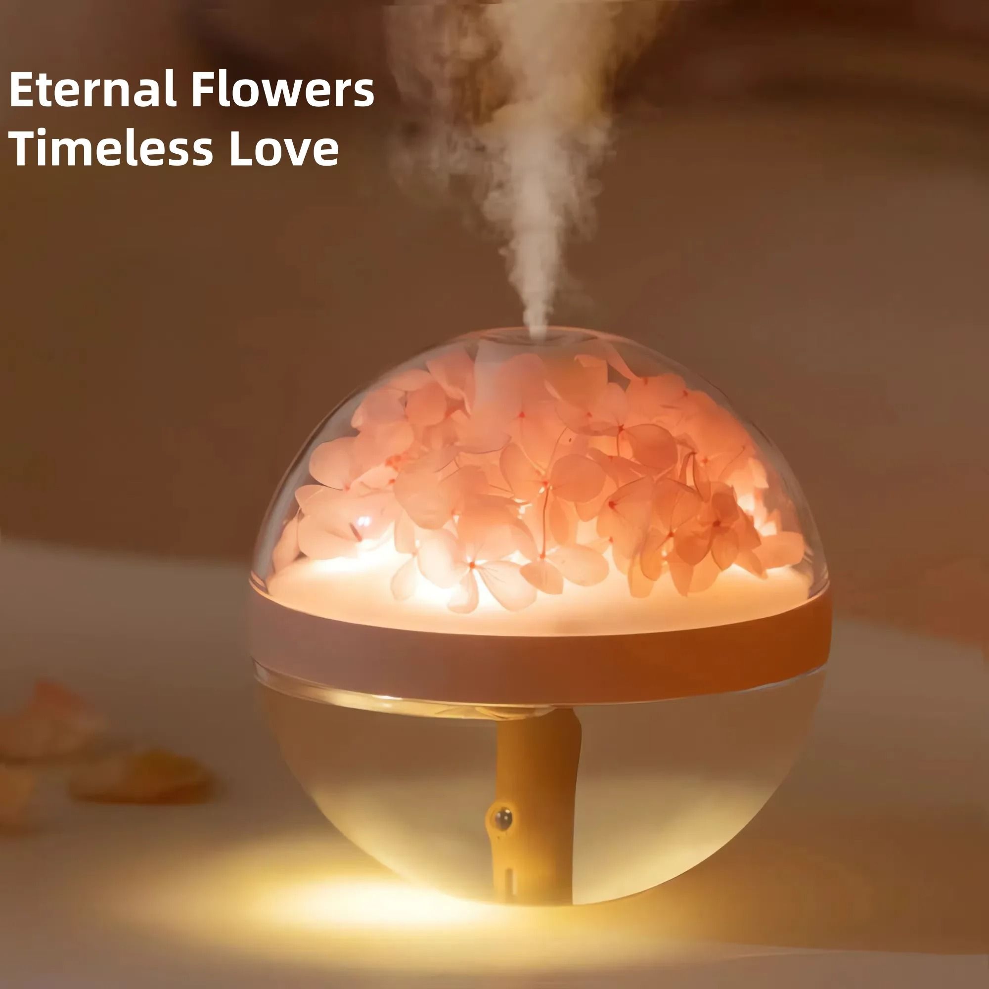Eternal Flower Artistic Humidifier and Atmosphere Light