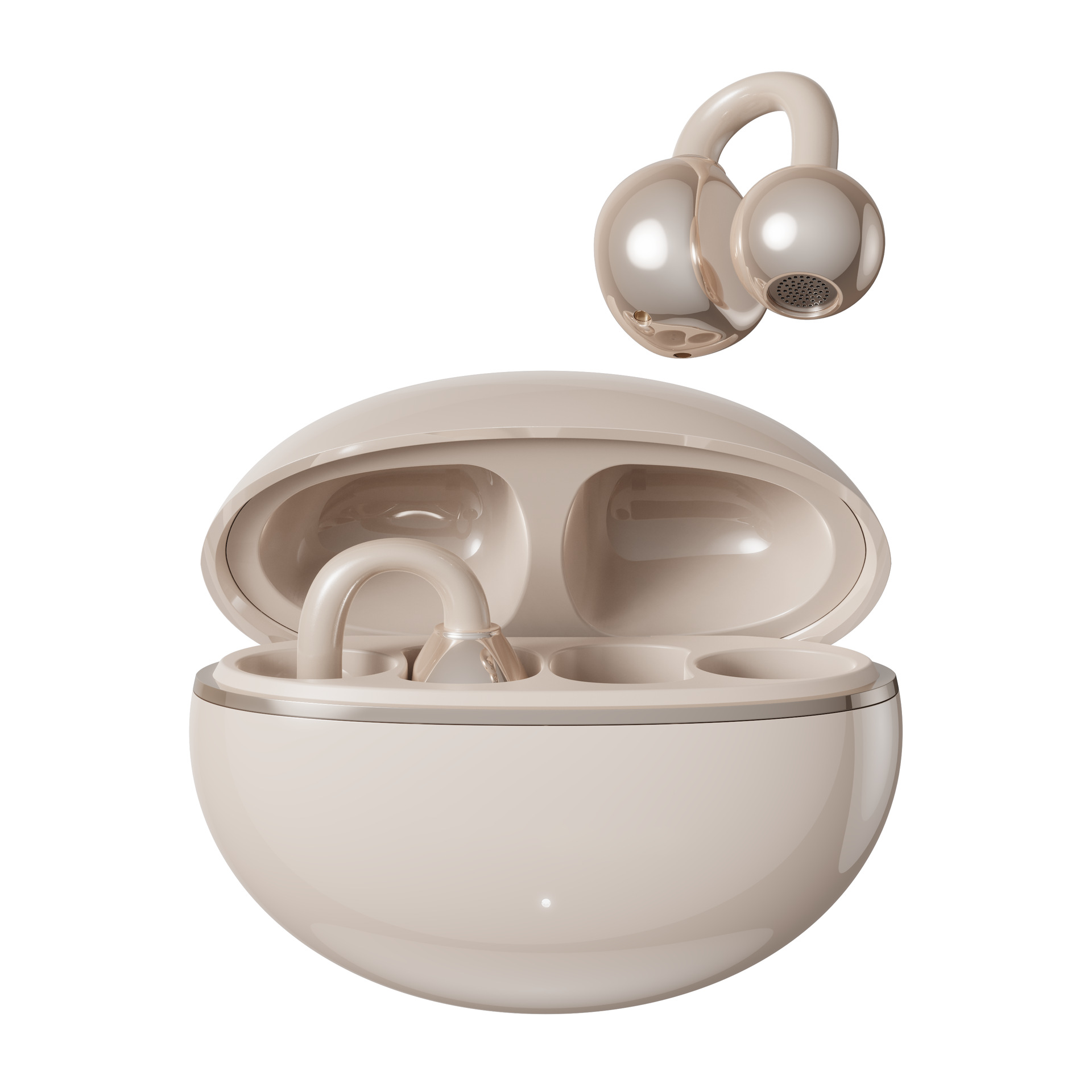 Waterproof Sports Earbuds, Lightweight Bluetooth Headphones, Open Ear Clip Headset