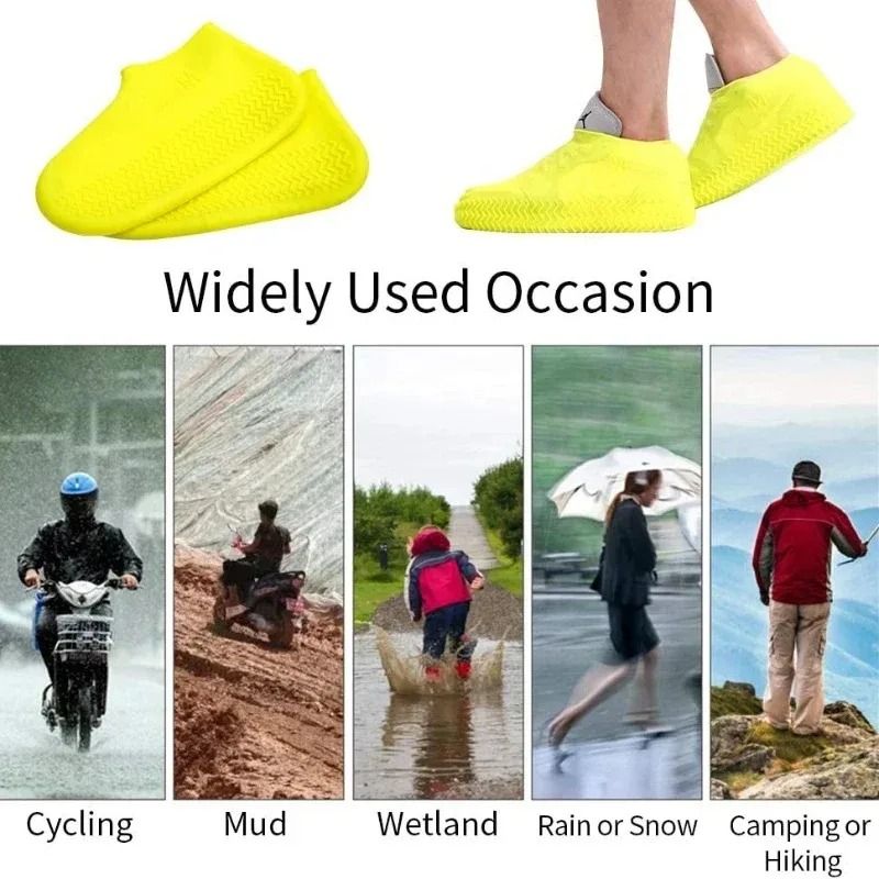 Waterproof Silicone Non-Slip Rain Shoe Covers