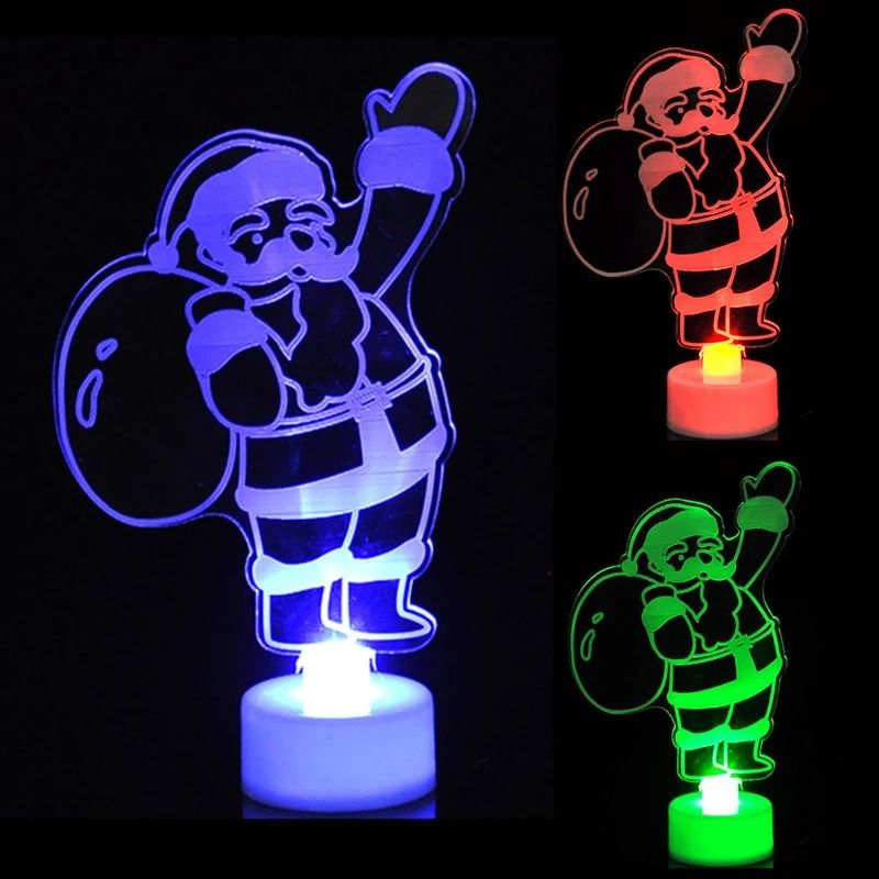 LED Mini Night Light Snowman Lamp