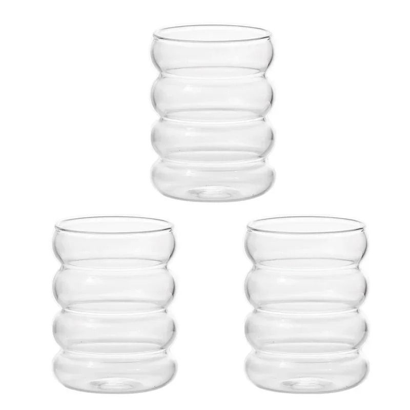 Pure Clarity Four Circle Glass Cup