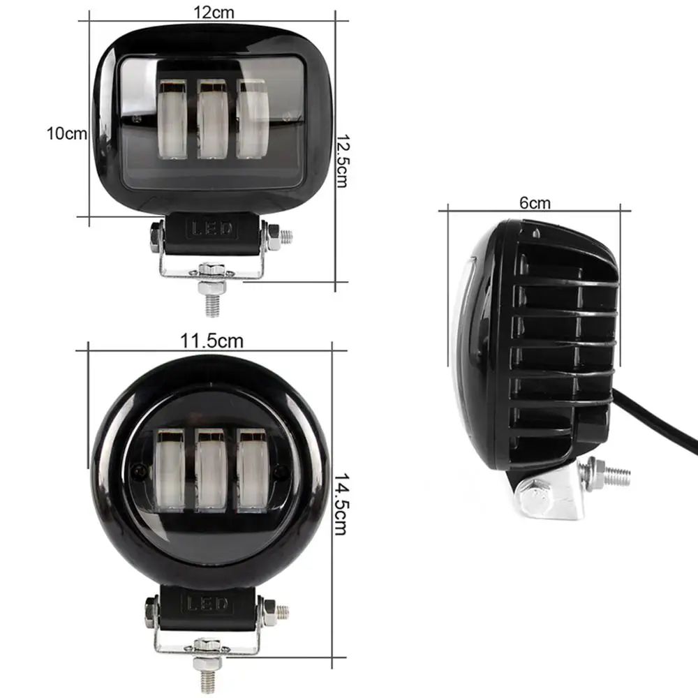 High-Intensity 5-Inch LED Fog Lights for Off-Road Trucks & 4x4 Vehicles