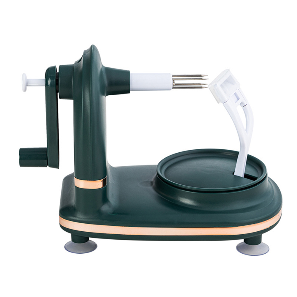 Multifunctional Kitchen Peeler, Hand-cranked Fruit Peeler, Apple Pear Slicing Tool, Fruit Divider, Spare Blades