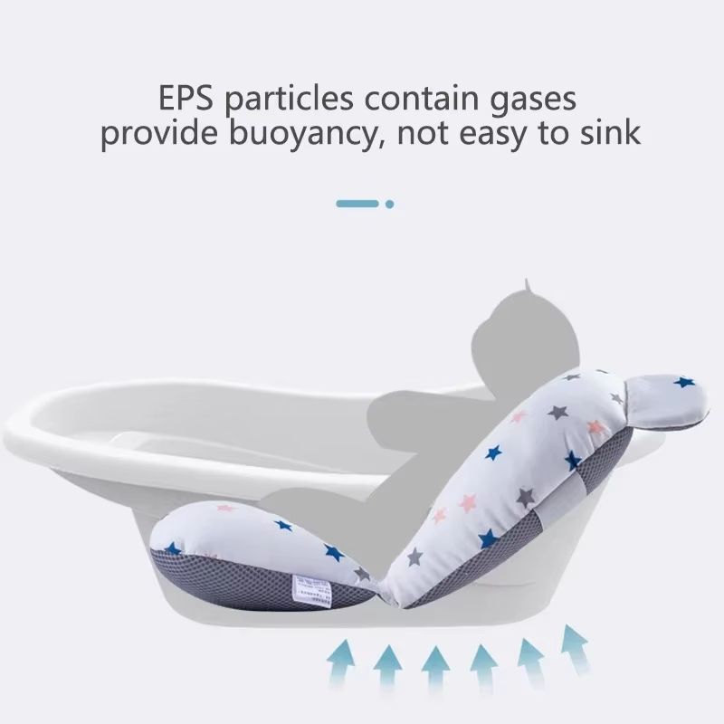 SafeSplash Non-Slip Baby Bath Cushion Pad for Newborns and Toddlers