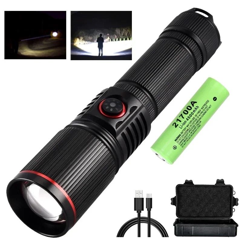High Bright Rechargeable LED Flashlight