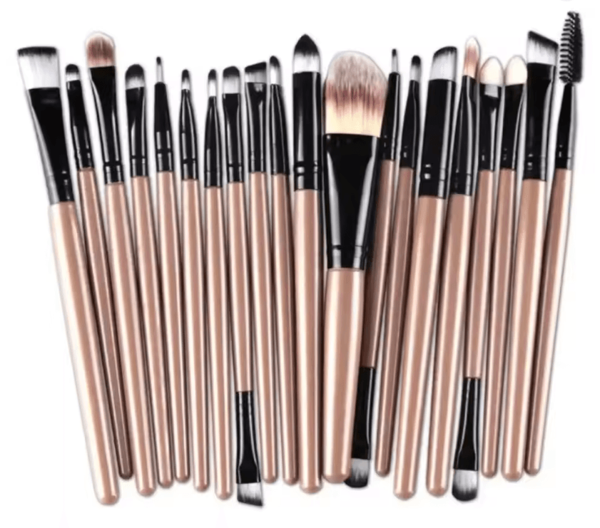 ProBlend 20Piece Eyeshadow Brush Set with DualEnded Eyeliner Tool