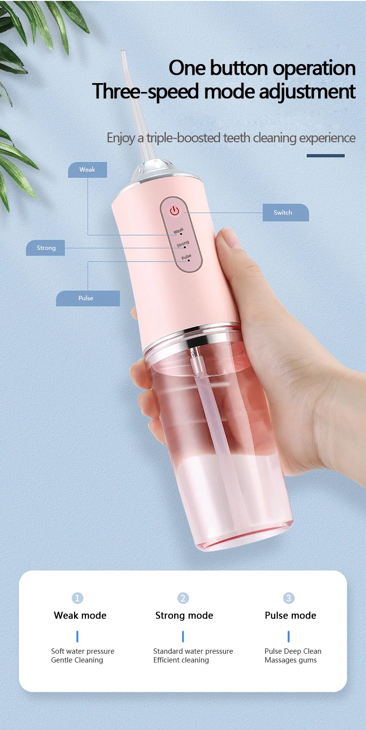 Mornwell Portable Water Flosser Oral Irrigator with Tank