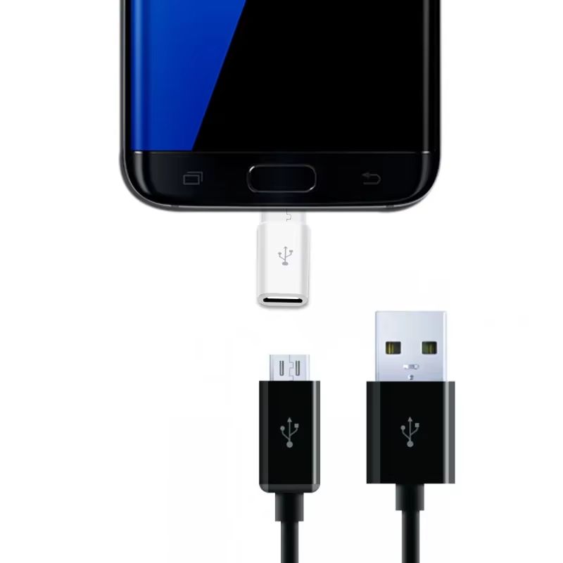 Micro USB to USB-C Adapter OTG Converter – Fast Charging & Data Transfer