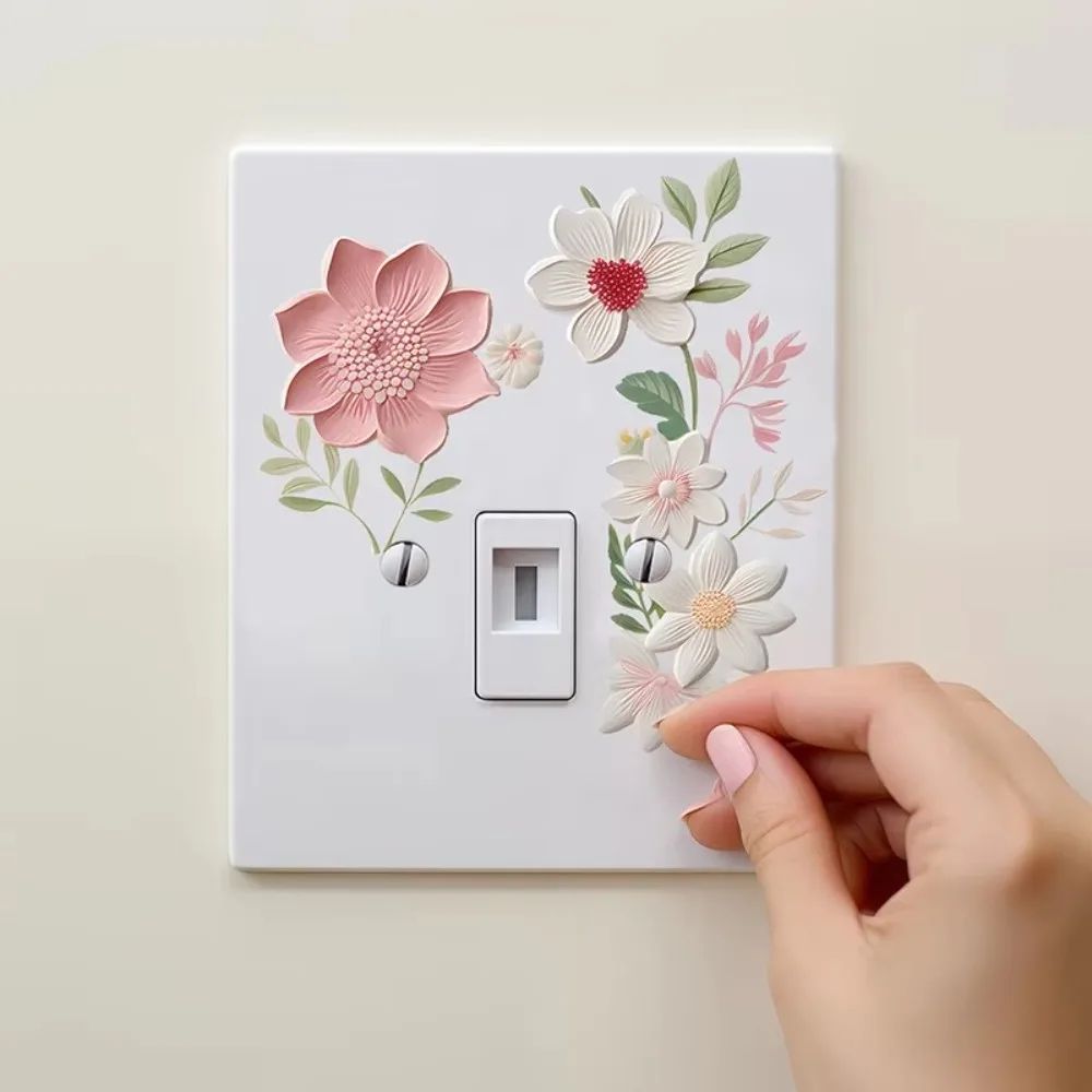Floral Switch Wall Sticker Decal