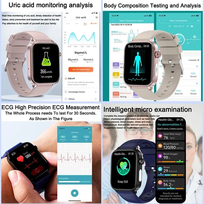 AI Health Diagnostic & Body Composition Smartwatch