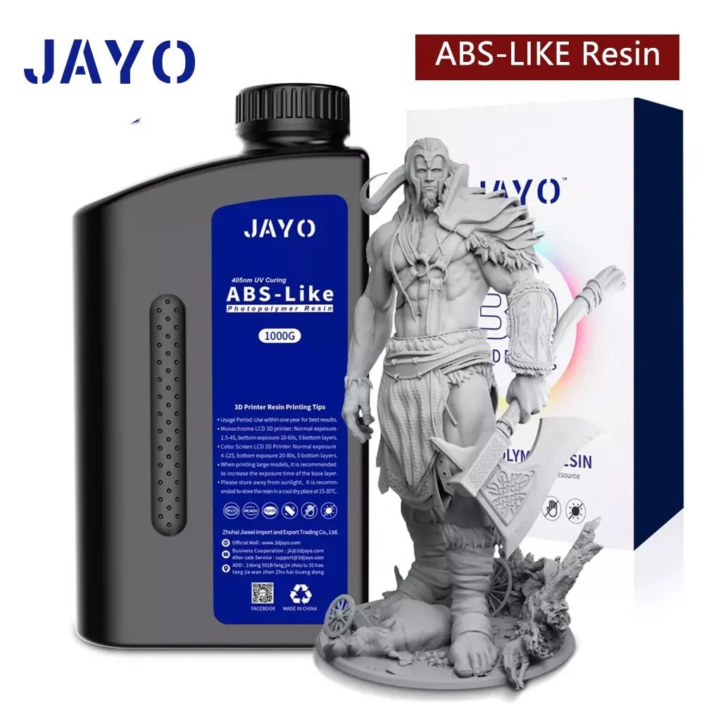 Jayo 3D Printer UV Resin 405nm Standard ABS Like and Water Wash Options