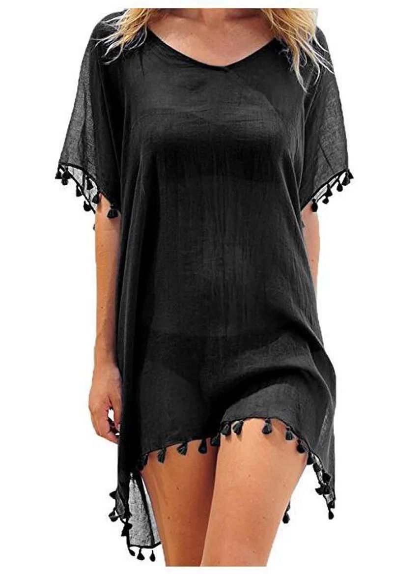 Women Summer Lace Crochet Beach Cover Up