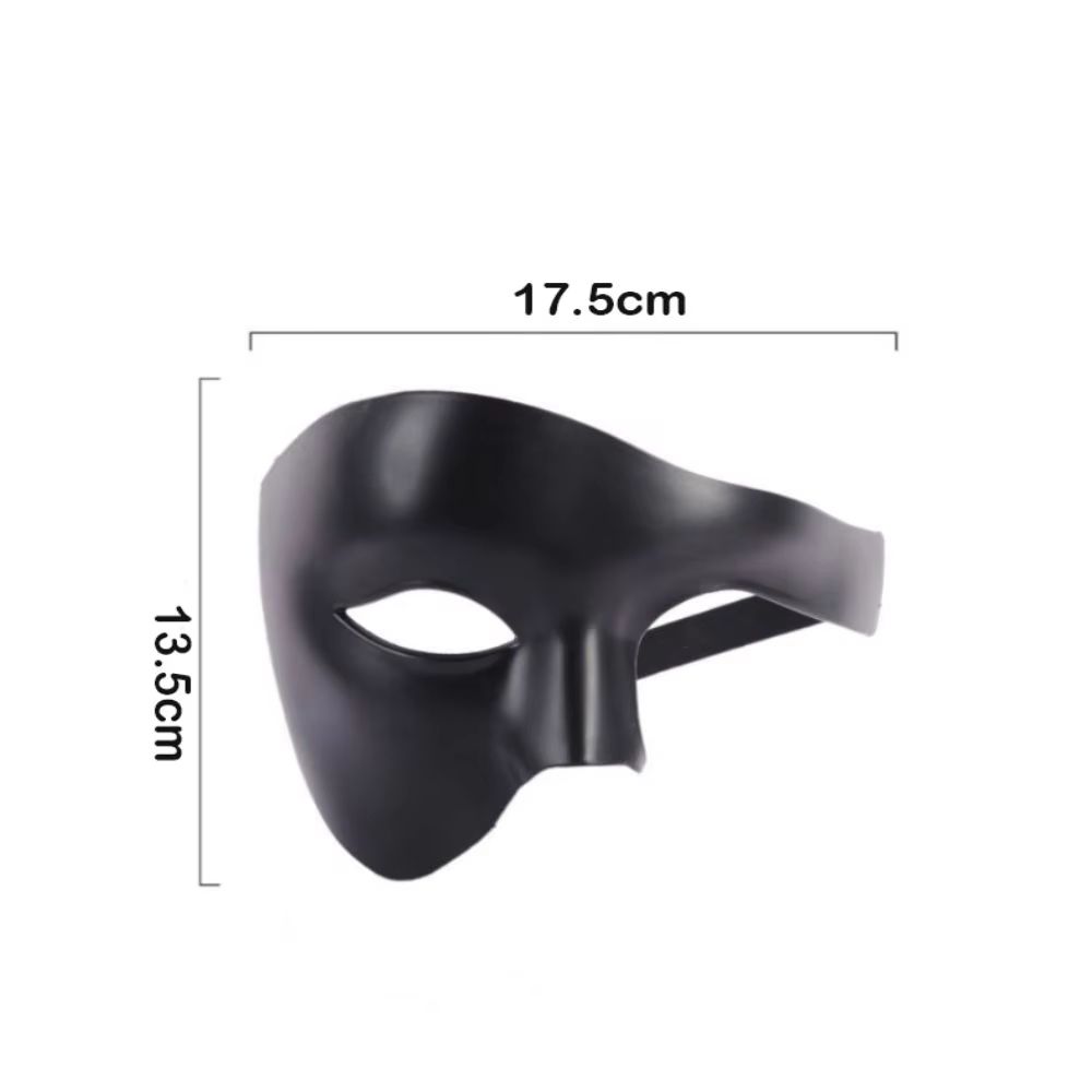 Phantom Half-Face Cosplay Mask Creative Masquerade Costume Accessory