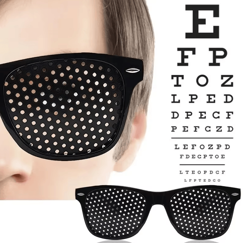Anti-Myopia Pinhole Glasses – Vision Training Fatigue Relief Eyewear for Men & Women