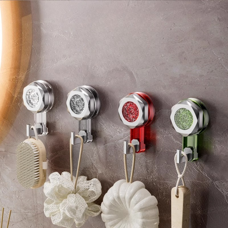 Seamless Kitchen Door Wall, Vacuum Suction Cup Hook, Load-bearing Bathroom Hook
