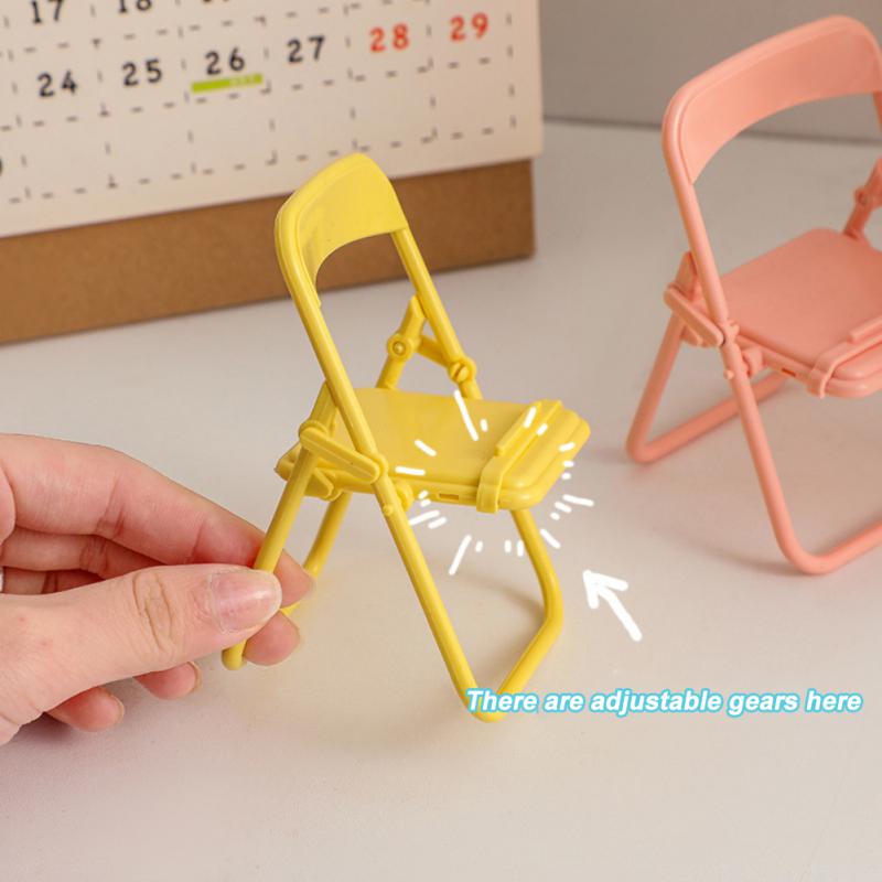 Cute Mini Chair Phone Stand Foldable Phone Stand for Desk and Tablet