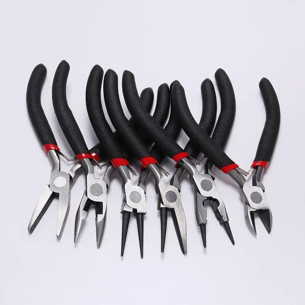 Carbon Hardened Steel Round Nose End Cutting Jewelry Making Pliers Tool