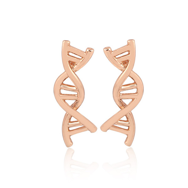DNA Helix Earrings Studs