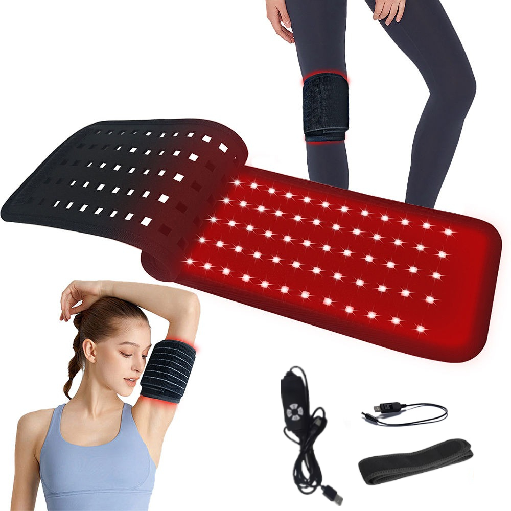 Infrared Heating Massage Belt for Pain Relief Red Light Therapy Waist Pad with Remote Control