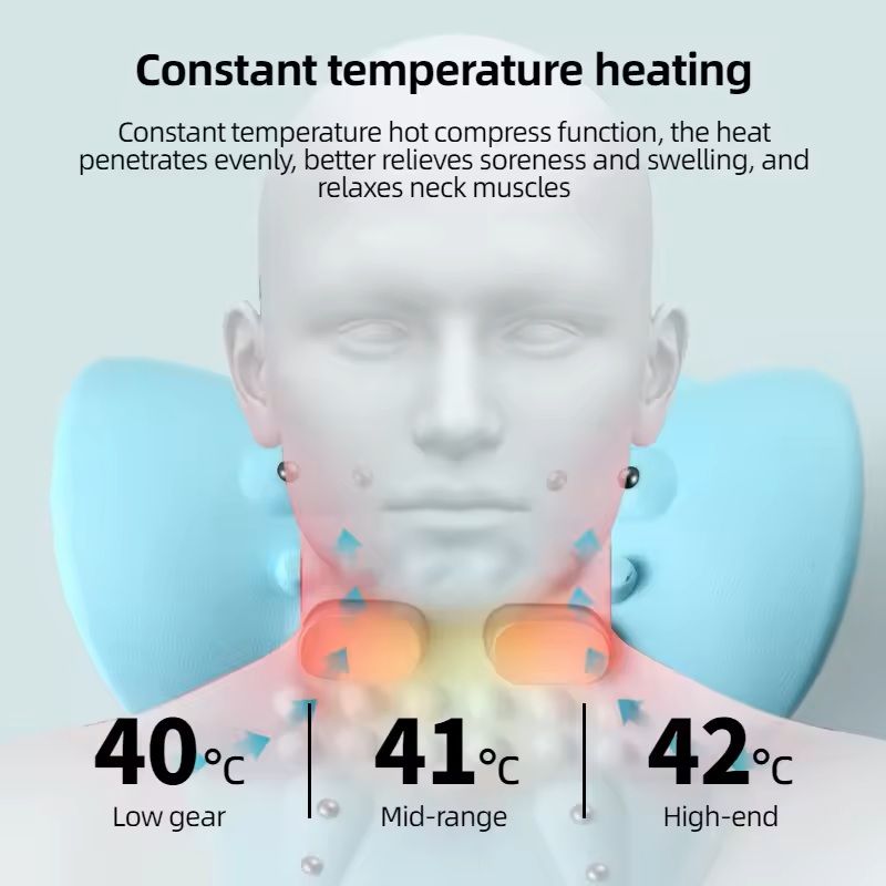 Electric Neck Stretcher with Heating and Cervical Traction Massage