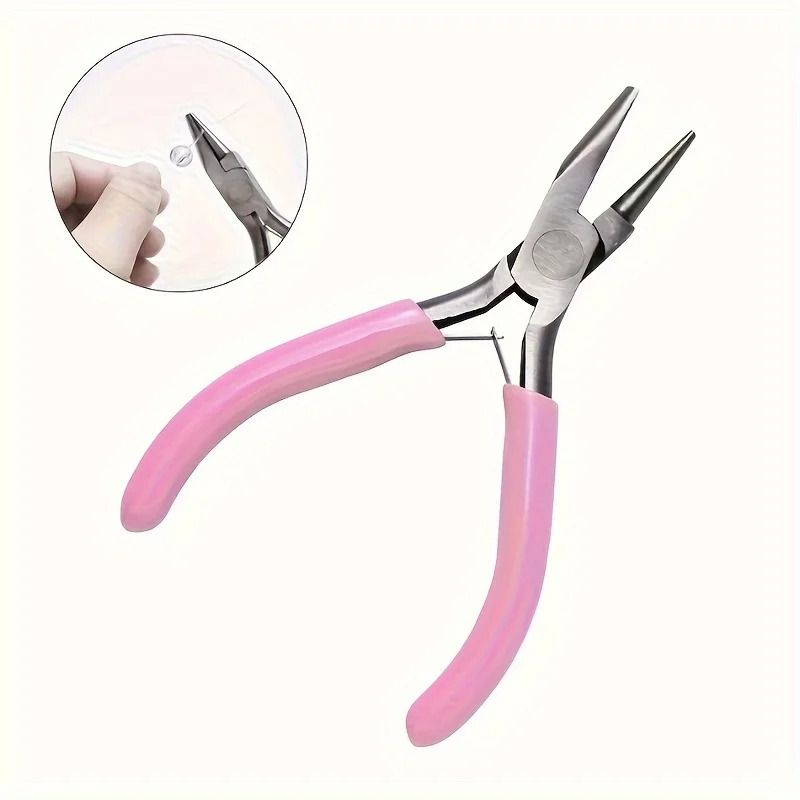 Professional Round Concave Pliers Jewelry Making Mini Precision Wire Loop Tools 5 Inch