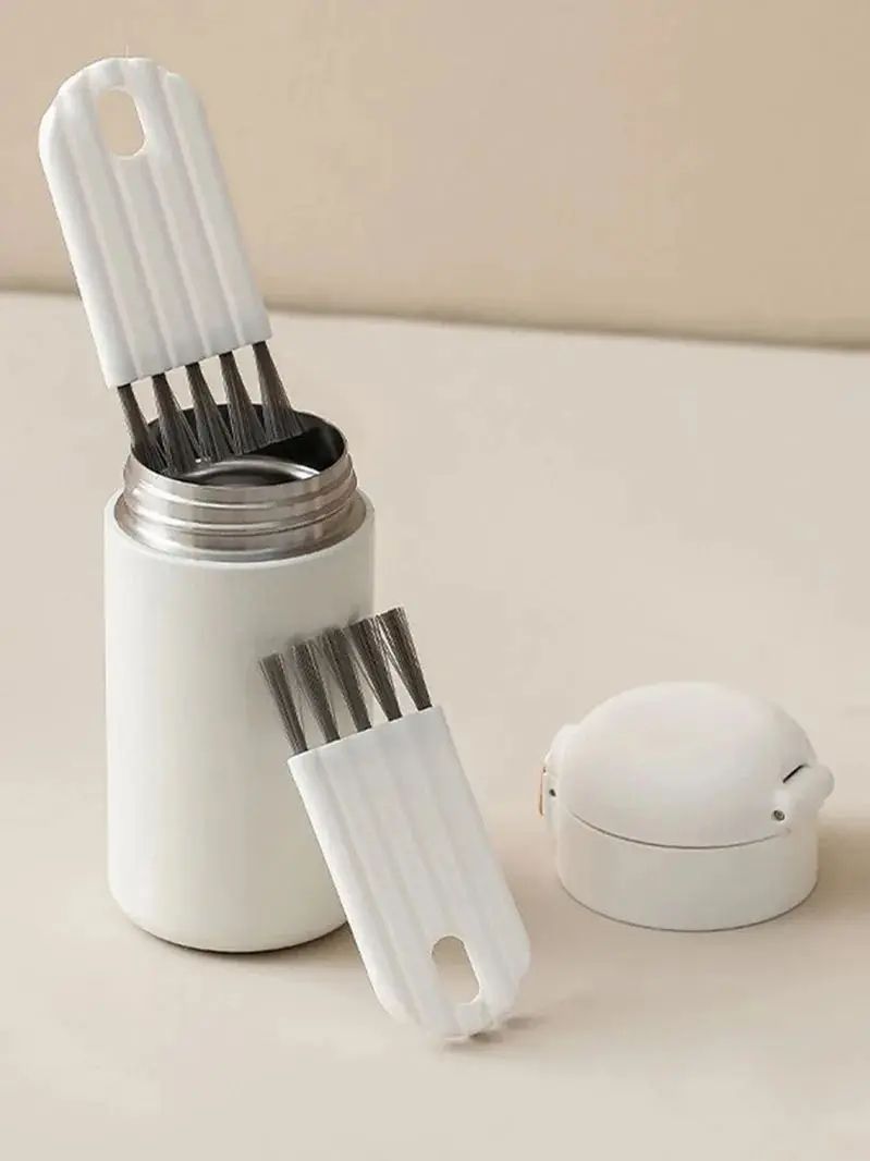 Multifunctional Cleaning Brush with Curved Handle