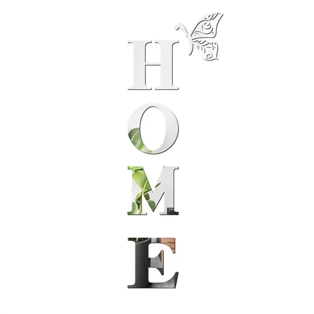 Elegant Mirror Wall Sticker Stylish Entrance & Home Decoration for Modern Spaces