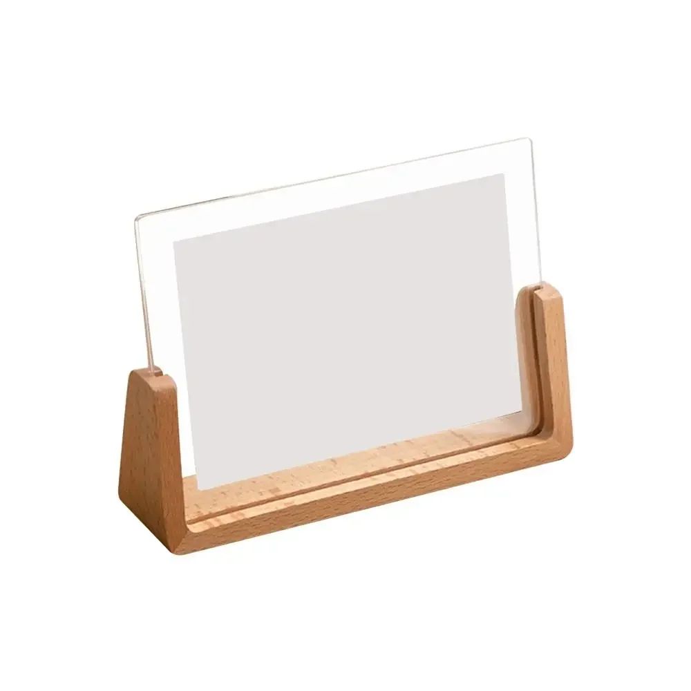Walnut and Beech Acrylic U-Shape Photo Frame