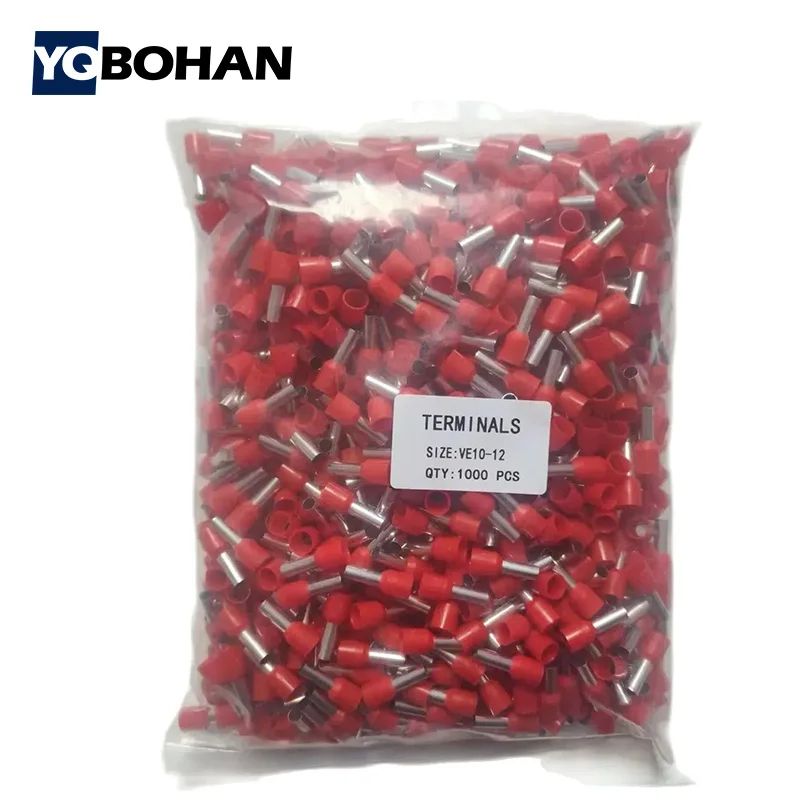 1000pcs Insulated Wire Ferrules Assortment (E0508–E2508) Cord End Terminals Wire Ferrule Kit