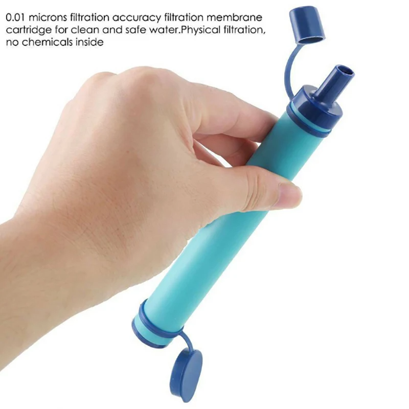 Outdoor Mini Water Filter Straw Portable Hiking Water Purifier for Survival and Emergency Needs