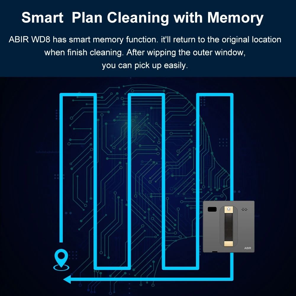 ABIR WD8 Smart Robot Window Cleaner
